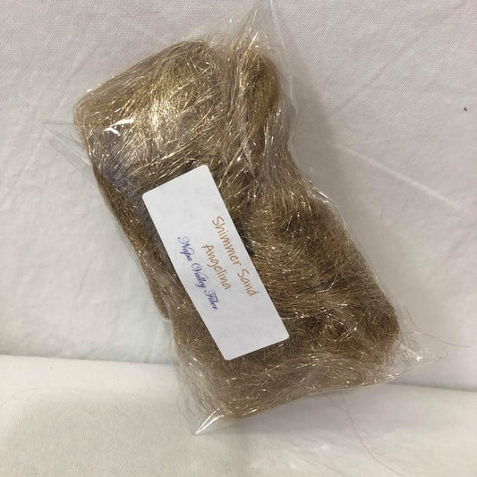 Shimmer Sand Gold  (Warm Golden) Angelina Flash Sparkling Blending Fiber, ½ oz