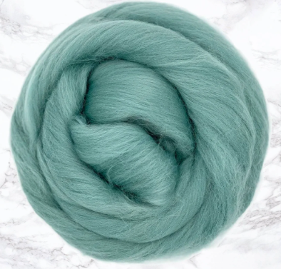 Dyed Merino Top~23 Micron-Teal