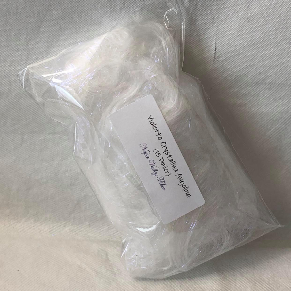 Violette Crystalina, aka Crystal Amethyst (15 Denier) Angelina Flash Sparkling Blending Fiber, ½ oz