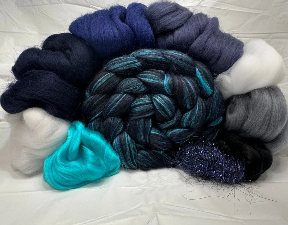 "Bigger on the Inside" Single Braid Luxury Silk Spinning Kit with Inspired Goodie Bag and a NEW TARDIS Handmade charm!